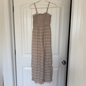 Pink Lily Crowd Pleaser Southwestern Printed Smocked Jumpsuit